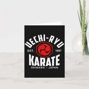 Cartão Uechi-ryu Karate Do Artes Marciais Japão Okinawa 