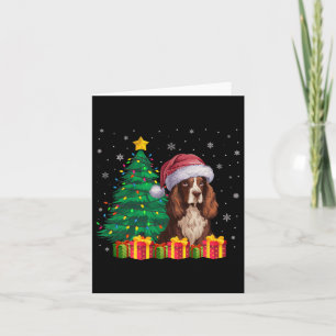 Cartão Ugly Boykin Spaniel Santa Hat Cachorro