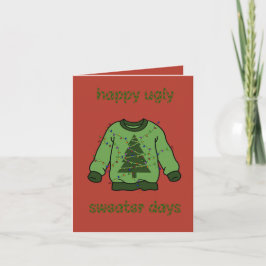 Cartão ‘Ugly sweater’ kerst