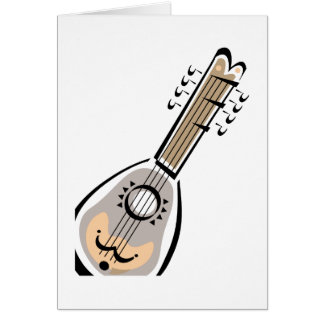 Cartão Ukelele, oito amarra, design gráfico da imagem