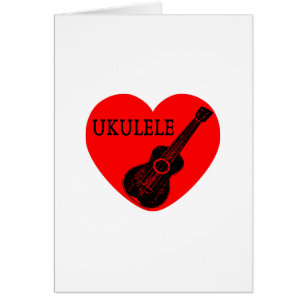 Cartão Ukulele Love