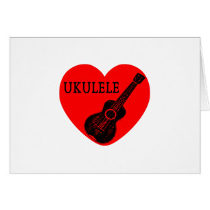 Cartão Ukulele Love