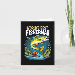 Cartão Última captura mundial: o melhor pescador do mundo