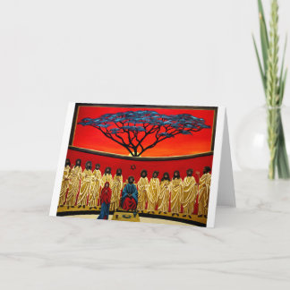 Cartão Última ceia de Rastafarian