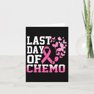 Cartão Último Dia De Conhecimento Do Cancer De Quimio Ros