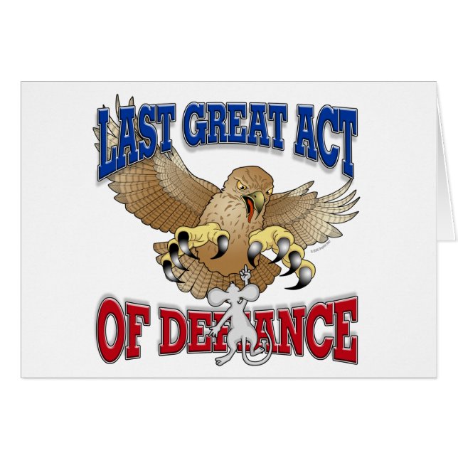 Cartão Último grande ato do desafio (Frente Horizontal)