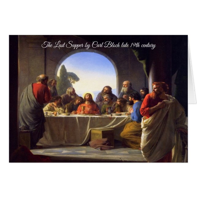 Cartão Último jantar (Frente Horizontal)