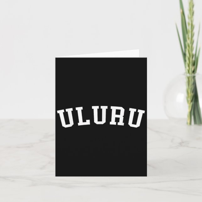 Cartão Uluru  (Frente)