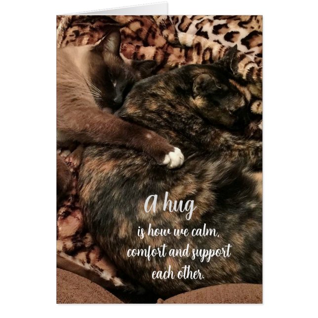 Cartão "Um abraço..................." (Frente)