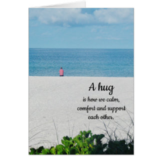 Cartão "Um abraço..................."