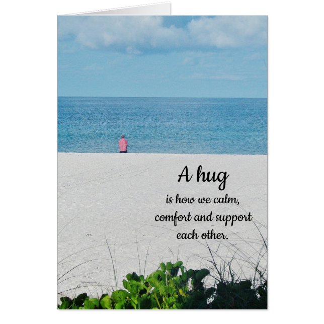 Cartão "Um abraço..................." (Frente)