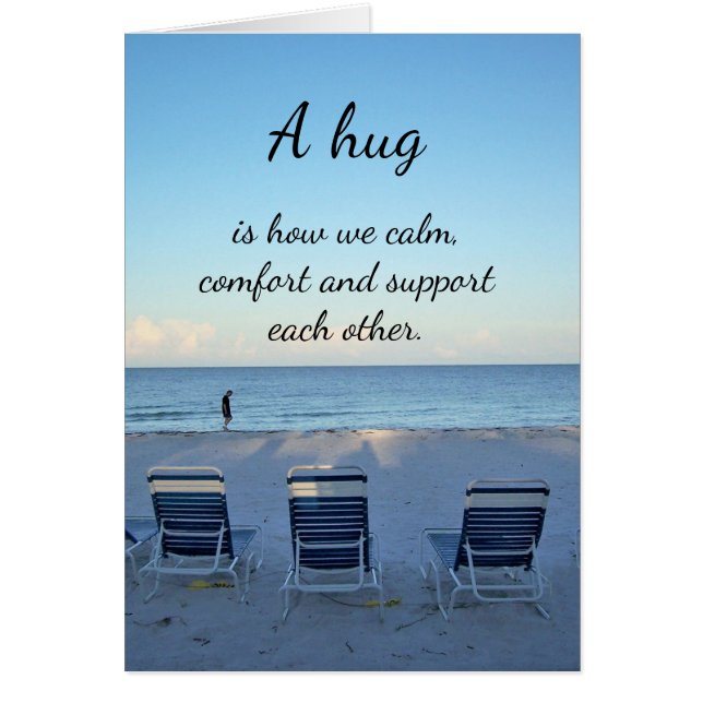 Cartão "Um abraço..................." (Frente)