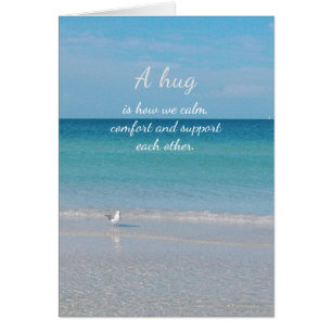 Cartão "Um abraço..................."