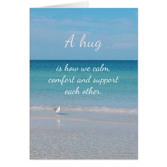 Cartão "Um abraço..................." (Frente)