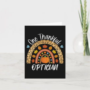 Cartão Um agradecido Opticista Cute Rainbow Fall