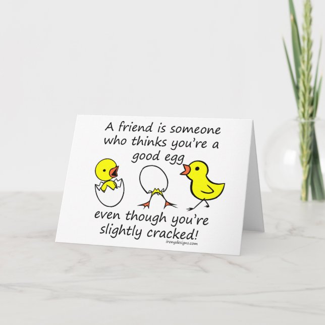 Cartão Um amigo é alguém (Frente)