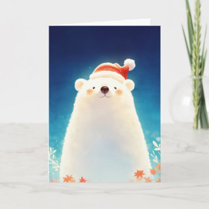 Cartão Um Amuleto Sazonal de Urso Polar