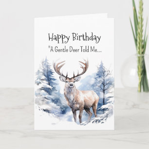 Cartão Um animal de divertimento de aniversário da person