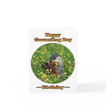 Um aniversário no dia de Groundhog!