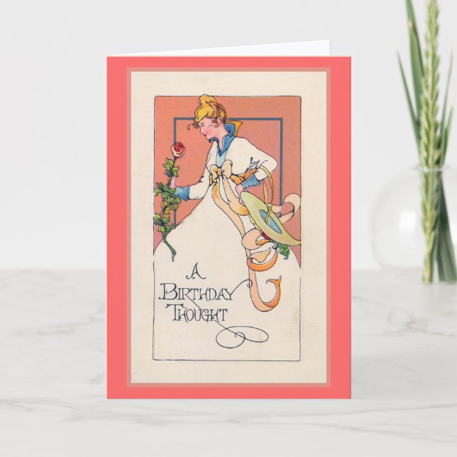 Cartão "Um aniversário pensado " (Frente)