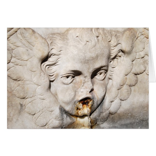 Cartão Um anjo italiano (Frente Horizontal)