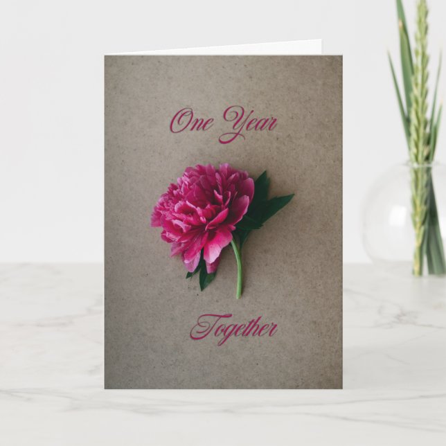 Cartão Um ano (Frente)