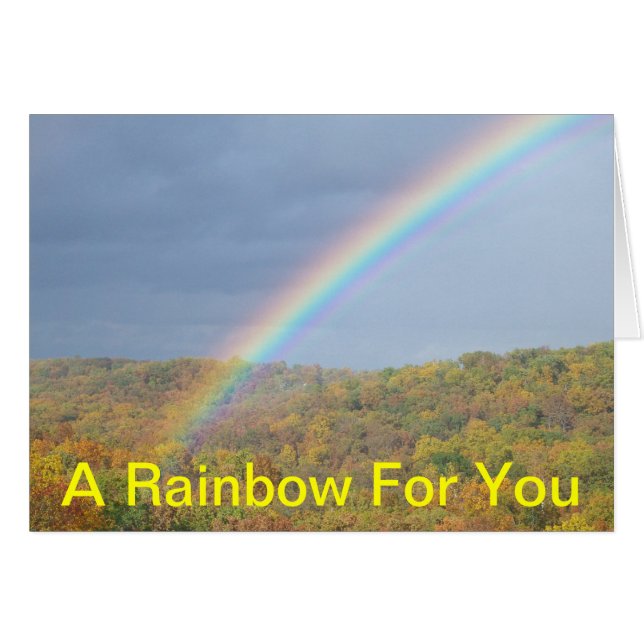 CARTÃO UM ARCO-ÍRIS PARA VOCÊ (Frente Horizontal)