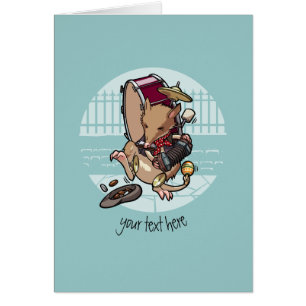 Cartão Um Bandicoot Busking do homem com desenhos