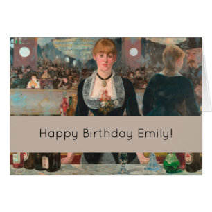 Cartão Um Bar no Manet Folies-Bergère Edouard