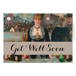 Cartão Um Bar no Manet Folies-Bergère Edouard