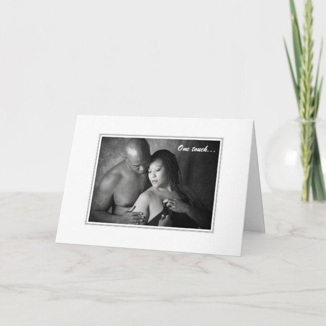 Cartão Um beijo do toque-Um (Frente)