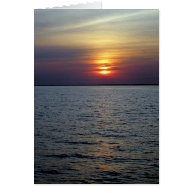 Cartão Um belo fim de um dia perfeito (Frente)