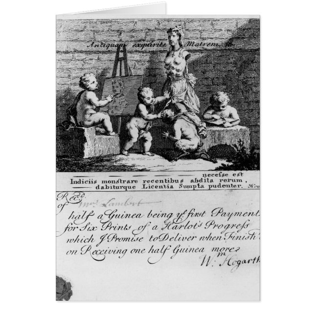 Cartão Um Bilhete de Subscrição para 'A Harlot's (Frente)