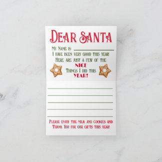 Cartão Um Bilhete para o Papai Noel!