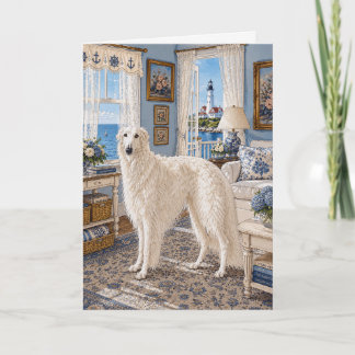 Cartão Um Borzoi de Nantucket