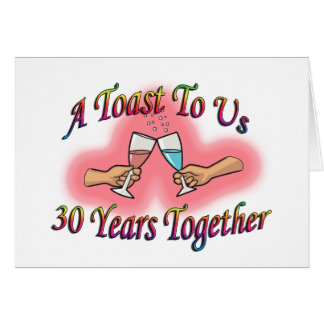 Cartão Um brinde a nós