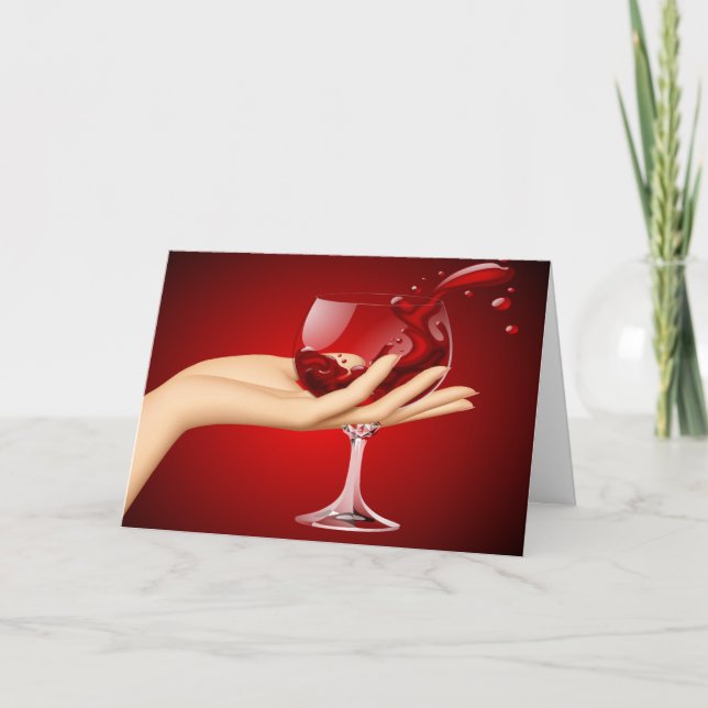 Cartão Um brinde distante (Frente)