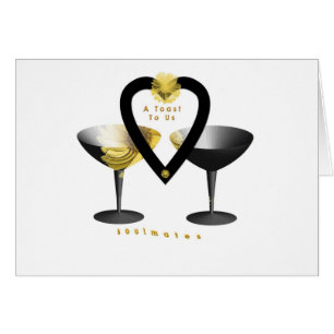 Cartão "Um brinde para Soulmates " *