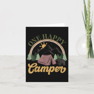 Cartão Um Camper Feliz Correspondente À Festa de aniversá