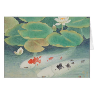 Cartão Um casal sob Lotus