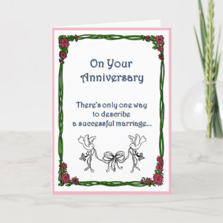 Cartão Um casamento bem sucedido é…