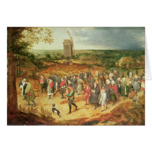 Cartão Um casamento do camponês