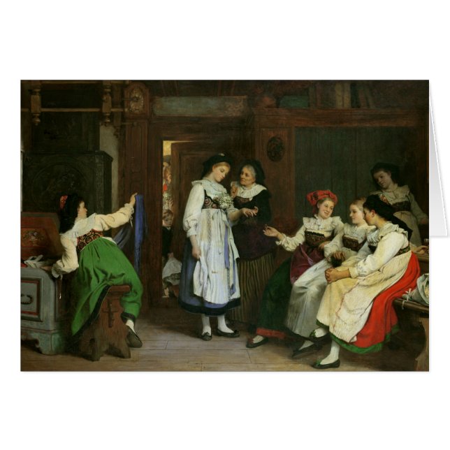 Cartão Um casamento em mais baixa Alsácia (Frente Horizontal)