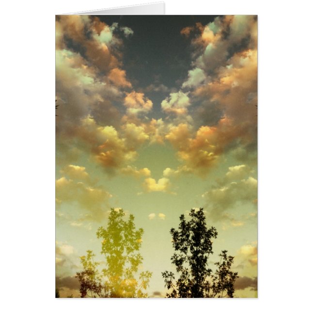 Cartão Um céu calmo (Frente)