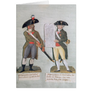 Cartão Um cidadão pronto para lutar e um cidadão