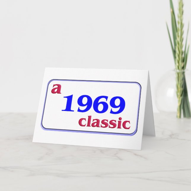 Cartão Um clássico de 1969! (Frente)