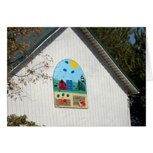 Cartão Um Colorido Quilt de Celeiro