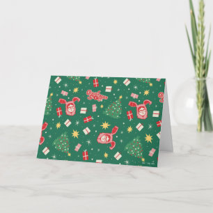 Cartão Um Conto de Natal   Padrão de Ícone de Natal