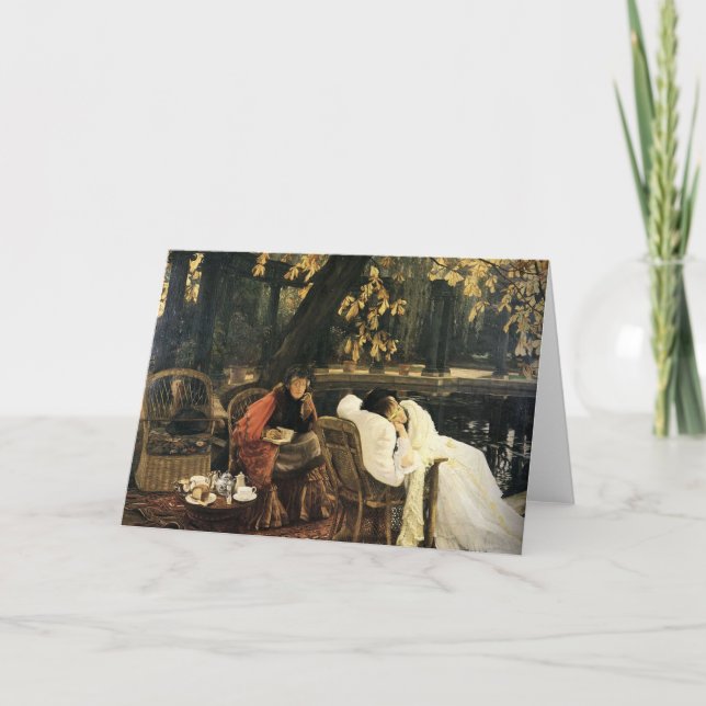 Cartão Um Convalescente - James Tissot - Arte Vintage (Frente)