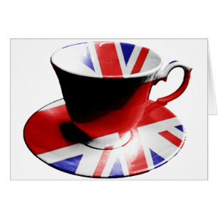 Cartão Um copo agradável do chá inglês